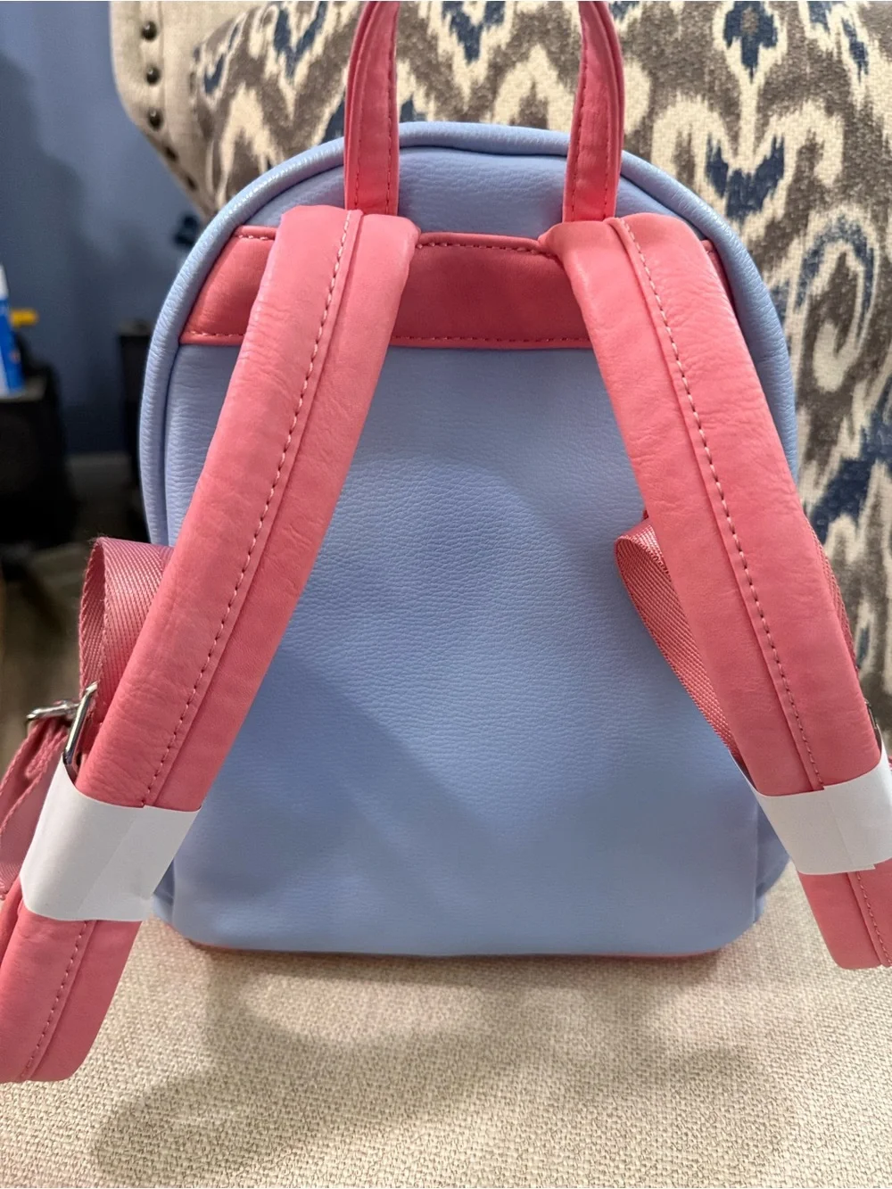 Loungefly Disney•Pixar Pastel Blue and Pink Polka Dot Kids Mini Backpack